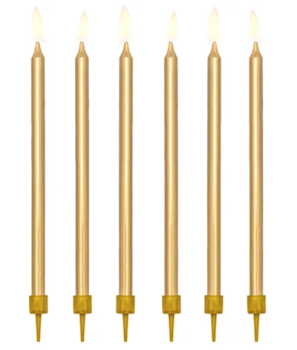 Geburtstagskerzen GOLD von PartyDeco